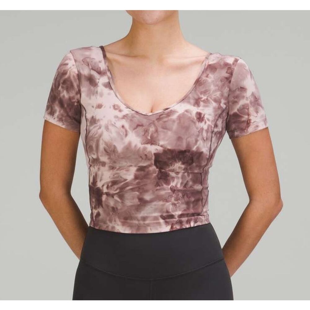 Lululemon Align T-Shirt Diamond Dye Mink Bery Lunar Rock Shadow Grey 6